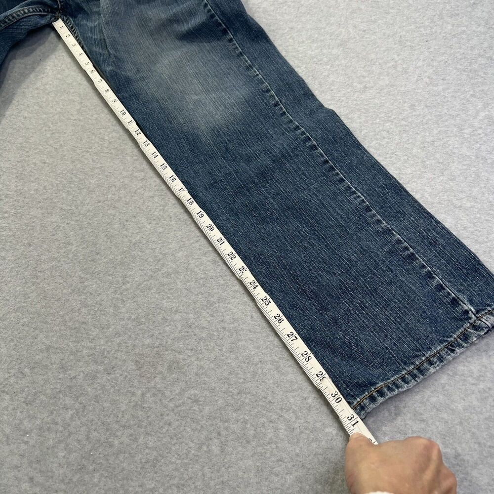 Levi's 559 Jeans Mens 33 Blue Straight Relaxed Fit Distressed Measures 33x31 - Picture 11 of 14